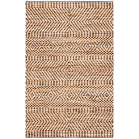 Safavieh 9 x 12 ft. Kilim Hand Woven Rectangle Area Rug Natural & Black KLM456A-9